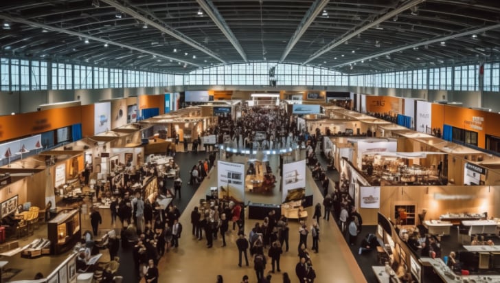 A conference hall with healthcare professionals